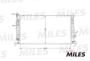 Радиатор FORD FOCUS 1.4-2.0/2.0TD 04-