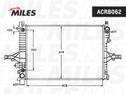 Радиатор VOLVO S60 2.0-2.5 / S80 2.0-2.9 / XC70 2.4-2.5 A/T 98-