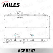 Радиатор (паяный) SUZUKI SX4 1.6 A/T 05- ACRB247