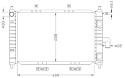 Радиатор (мех. сборка) DAEWOO MATIZ 08-1.0 98-) ACRM008