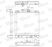 РАДИАТОР HONDA CIVIC / ROVER 45 1.4-1.6 A/T 91-02