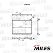 Радиатор CITROEN C4/C5 04- PEUGEOT 307 03-/ 308 07-/ PARTNER (мех. Сборка) 08-