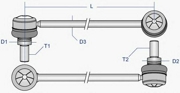 MOOG Стойка стабилизатора FD-LS-0808