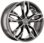 Диск литой MSW 8x18R 5/114,3 Grey Full Polished