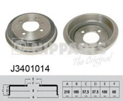 Барабан тормозной NISSAN ALMERA N15/SUNNY III