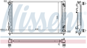 Радиатор AUDI A4 (B5), A6 (C5), VW PASSAT (3B2) 2.4-2.8 AT 60498