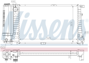 NS60736A радиатор системы охлаждения без AC BMW E34 2.0/2.5 89-97