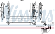 Радиатор двигателя CHEVROLET AVEO (T300) (11-) 1.6 16V