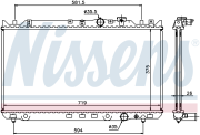 NS62482A радиатор системы охлаждения Mazda 626 2.0D GLX 92-97