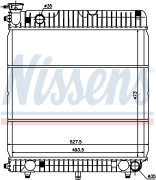 NS62635 радиатор системы охлаждения MB T1 2.3D-3.0D 77