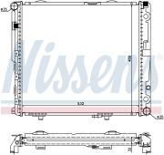 NS62693A радиатор системы охлаждения MB W124 2.0D/2.5D/TD 84-94