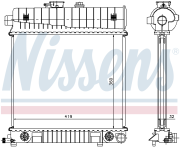 Радиатор MB W202/W210 -00 [360X419] охлаждения