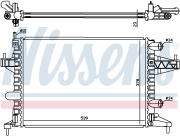 Радиатор OPEL COMBO 1.0-1.4 00-