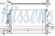 Радиатор CHEVROLET Cruze (09-) (1.8) АКПП NISSENS