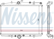 Радиатор CITROEN C5 I 1.8, 2.0 AT 01-04 63704A