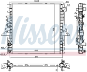 Радиатор ПОДХОДИТ ДЛЯ Land Rover DISCOVERY IV 3.0i/5.0i 5/10- 64333