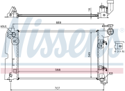 Радиатор TOYOTA COROLLA 1.4/1.6 02-