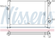 Радиатор VW PASSAT (3A2, 35I) 1.6-2.0 MT -AC 652511