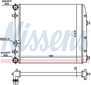 Радиатор основной NISSENS 652691