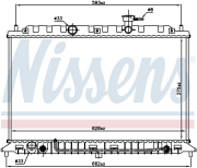 NS66687 радиатор системы охлаждения МКПП KIA Rio 1.4-1.6i 16V 05