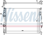 Радиатор NISSAN QASHQAI 1.6 07- MT AC (версия RUSSIA) 67368