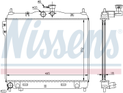 Радиатор основной NISSENS 67495