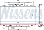 Радиатор системы охлаждения HONDA: ACCORD VII (CL/CN) 2.0i 16V mtr. K20A6 03-08, ACCORD TOURER VII (CM/CN) 2.0i 16V mtr. K20A6 03-08 (МКПП)