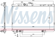 Радиатор NISSAN ALMERA(N16) 06- охлаждения