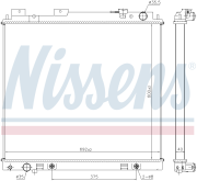 Радиатор NISSAN NAVARA, PATHFINDER (05-) 3.0DCI M/A /- AC 68744