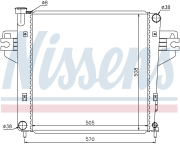 Радиатор системы охлаждения JEEP: CHEROKEE (KJ) 2.4 01-