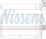 NS70975 радиатор печки Chrysler Voyager, Dodge Caravan All 95