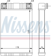 Радиатор печки MERCEDES C W203 72028