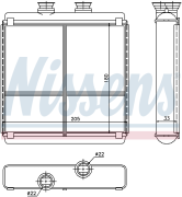 Радиатор печки MERCEDES W204, W212, X204 72042