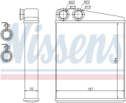 Радиатор печки MERCEDES W169, W246 72047