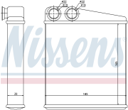 Радиатор отопителя NISSAN MICRA 1.0-1.6 03-