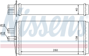 Радиатор отопителя салона NISSENS 73655