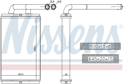 NS73676 радиатор печки алюм Chevrolet Captiva 2.0CDTi/2.4i 06-10, Opel Antara 06-10