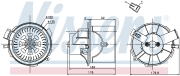 Вентилятор отопителя салона PEUGEOT 307 /AC NISSENS 87138