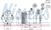 Компрессор кондиционера OPEL ASTRA G 98-/MERIVA -10/CORSA C 135см3 шкив 105мм