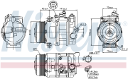 Компрессор кондиционера MB W203 01-