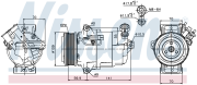 NS89041 компрессор кондиционера DELPHI Opel Astra H 1.9CDTi 04