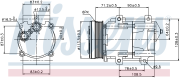 Компрессор кондиционера FORD GALAXY 2.3 95-06