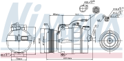 Компрессор кондиционера AUDI A4/A6/A8/VW PASSAT -05