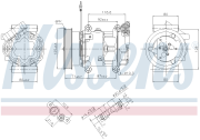 Компрессор RENAULT LOGAN, LARGUS, SANDERO, CLIO II, KANGOO 89064