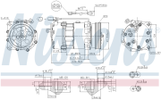 Компрессор кондиционера VAG/FORD A3/GOLF IV/POLO/GALAXY 95- 1.4-2.8