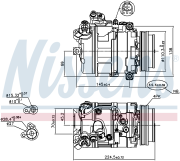 Компрессор кондиционера BMW E60 4.0/4.5/5.0