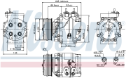 Компрессор кондиционера HONDA FIT/JAZZ 02- 1.2/1.3