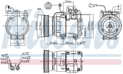 NS89265 компрессор кондиционера Hyundai Tucson, Kia Sportage 2.0CRDI 04-10