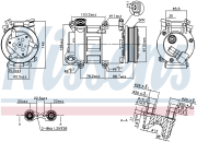 Компрессор кондиционера FORD FOCUS 1.4/1.6/VOLVO