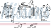 Компрессор BMW X5 E53 3.0d, 3.0i (для CALSONIC) 89341